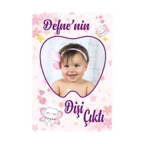 Diş Buğdayı Temalı Doğum Günü Magneti